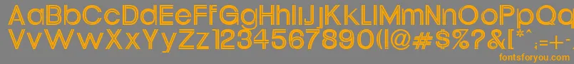 Xippy Font – Orange Fonts on Gray Background