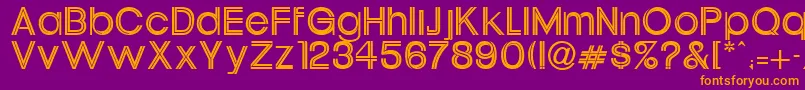 Xippy Font – Orange Fonts on Purple Background