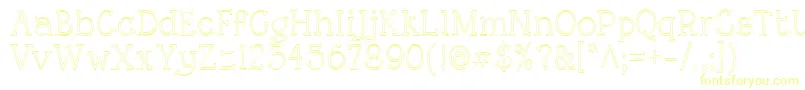 RoughLtOutline Font – Yellow Fonts