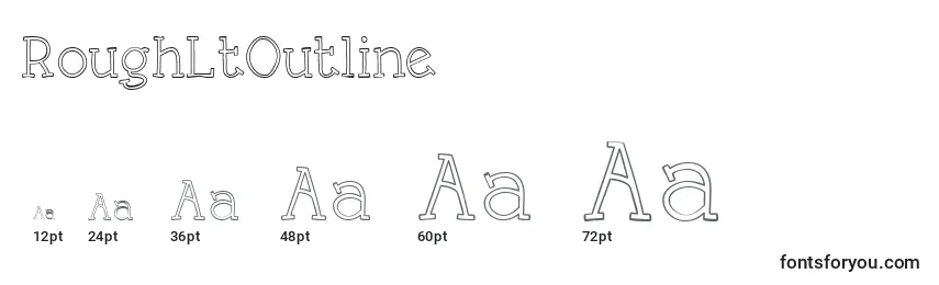 RoughLtOutline Font Sizes