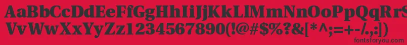 Veracityblackssk Font – Black Fonts on Red Background