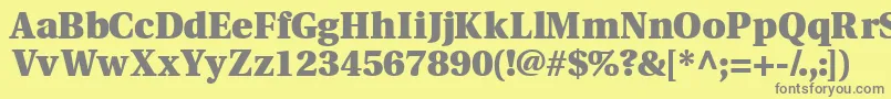 Veracityblackssk Font – Gray Fonts on Yellow Background