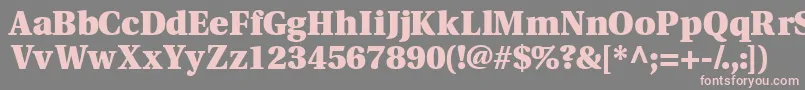 Veracityblackssk Font – Pink Fonts on Gray Background