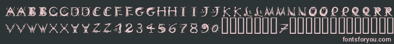 DinitialsPositiveItcTt Font – Pink Fonts on Black Background