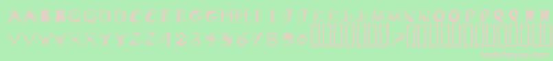 DinitialsPositiveItcTt Font – Pink Fonts on Green Background