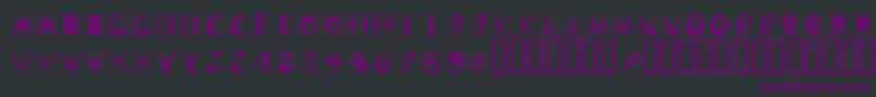 DinitialsPositiveItcTt Font – Purple Fonts on Black Background