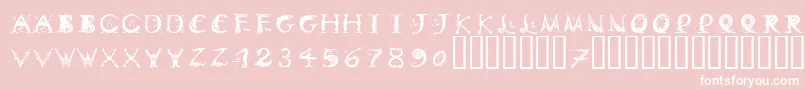 DinitialsPositiveItcTt Font – White Fonts on Pink Background