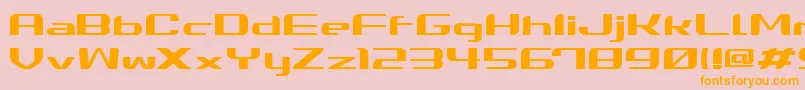 Summerg Font – Orange Fonts on Pink Background