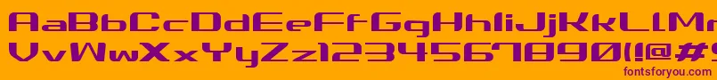 Summerg Font – Purple Fonts on Orange Background