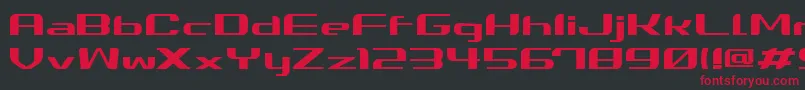 Summerg Font – Red Fonts on Black Background