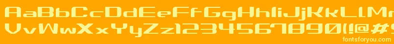 Summerg Font – Yellow Fonts on Orange Background