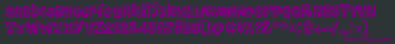 BendIt Font – Purple Fonts on Black Background