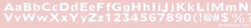 DoricltstdBold Font – White Fonts on Pink Background