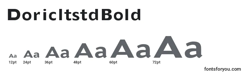 Размеры шрифта DoricltstdBold