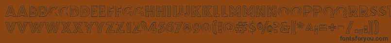 ZamenhofInverse Font – Black Fonts on Brown Background