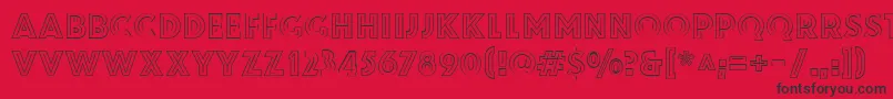More about ZamenhofInverse Font ZamenhofInverse Font – Black Fonts on Red Background