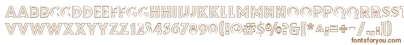 ZamenhofInverse Font – Brown Fonts on White Background