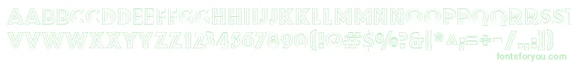 ZamenhofInverse Font – Green Fonts on White Background