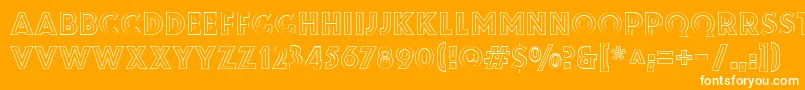 ZamenhofInverse Font – White Fonts on Orange Background