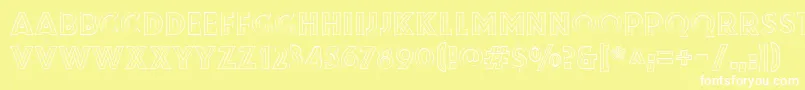 ZamenhofInverse Font – White Fonts on Yellow Background