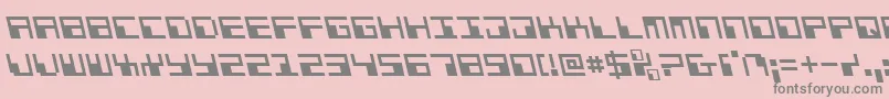 Więcej informacji o czcionce PhaserBankLeftalic Czcionka PhaserBankLeftalic – szare czcionki na różowym tle
