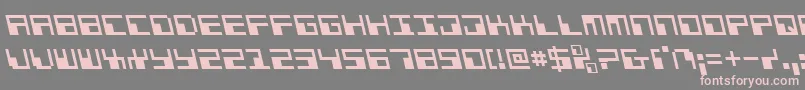 PhaserBankLeftalic Font – Pink Fonts on Gray Background