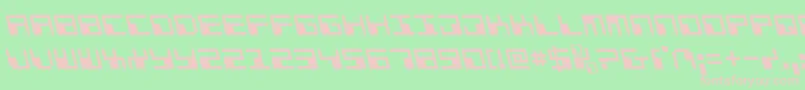 PhaserBankLeftalic Font – Pink Fonts on Green Background