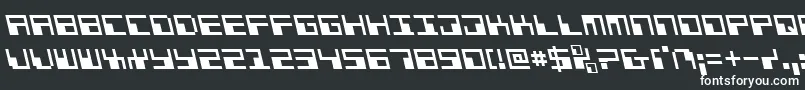 Шрифт PhaserBankLeftalic – белые шрифты