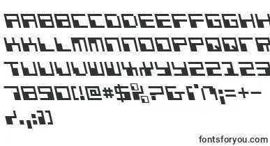  PhaserBankLeftalic font