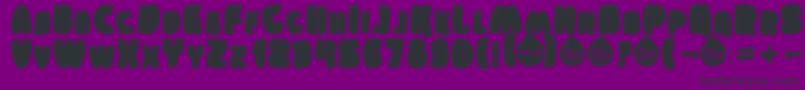 SumkinTypeface Font – Black Fonts on Purple Background