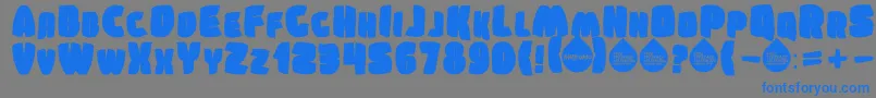 Police SumkinTypeface – polices bleues sur fond gris