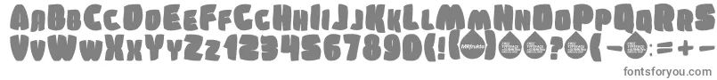 SumkinTypeface-fontti – harmaat kirjasimet valkoisella taustalla