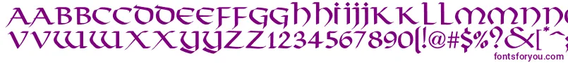 FjordNormal Font – Purple Fonts on White Background