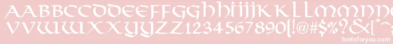 FjordNormal Font – White Fonts on Pink Background