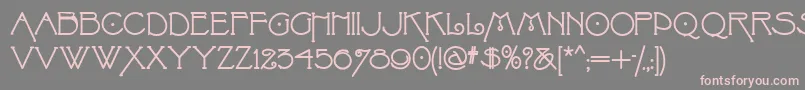 Villaphelomena Font – Pink Fonts on Gray Background