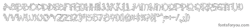 Y2kPopmuzikOutlineAoe Font – Gray Fonts