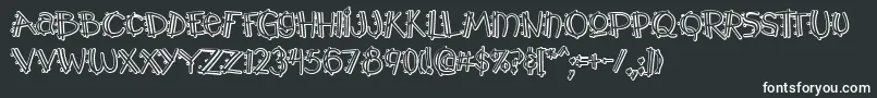 Y2kPopmuzikOutlineAoe Font – White Fonts