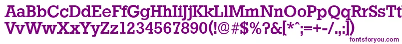 StaffordserialMediumRegular Font – Purple Fonts on White Background