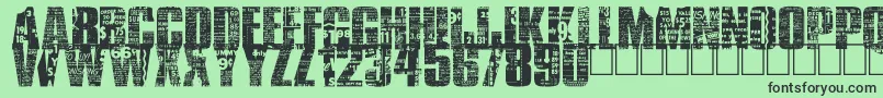 BuyMore Font – Black Fonts on Green Background