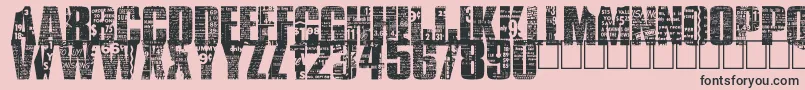 BuyMore Font – Black Fonts on Pink Background