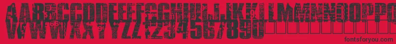 BuyMore Font – Black Fonts on Red Background