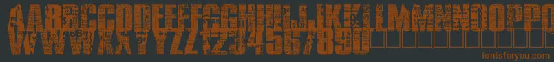 BuyMore Font – Brown Fonts on Black Background
