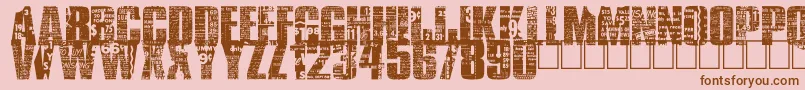 BuyMore Font – Brown Fonts on Pink Background