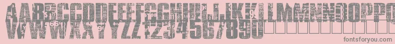 BuyMore Font – Gray Fonts on Pink Background
