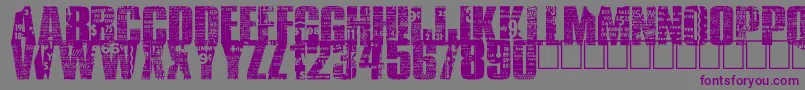 BuyMore Font – Purple Fonts on Gray Background