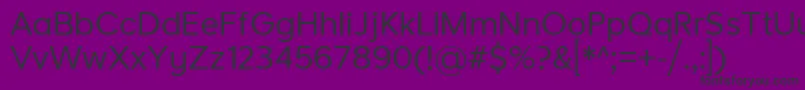 LarkeNeueRegular Font – Black Fonts on Purple Background