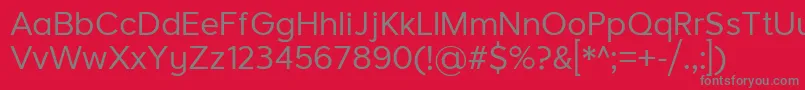 LarkeNeueRegular Font – Gray Fonts on Red Background