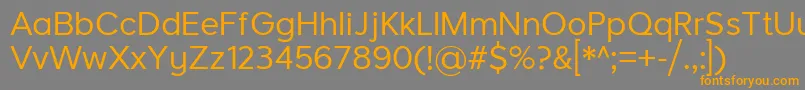 LarkeNeueRegular Font – Orange Fonts on Gray Background