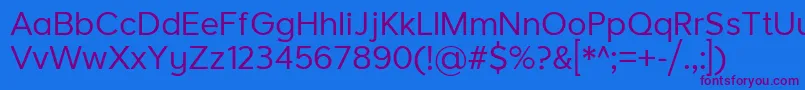Шрифт LarkeNeueRegular – фиолетовые шрифты на синем фоне