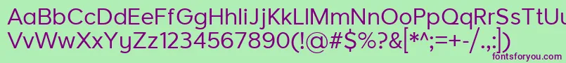 LarkeNeueRegular Font – Purple Fonts on Green Background